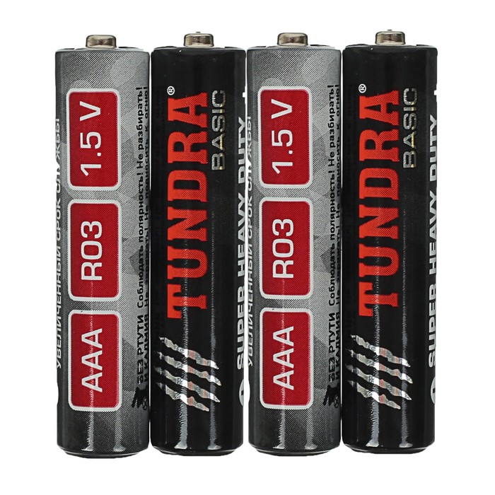 TUNDRA Super Heavy Duty, AAA, R03 тұз батарейкасы, дәнекерлеу, 4 дана 