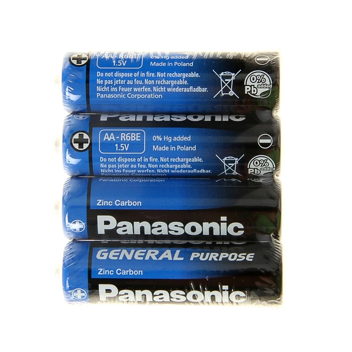 Батарейка Panasonic General Purpose AA R6-4S 4 шт - фото 2