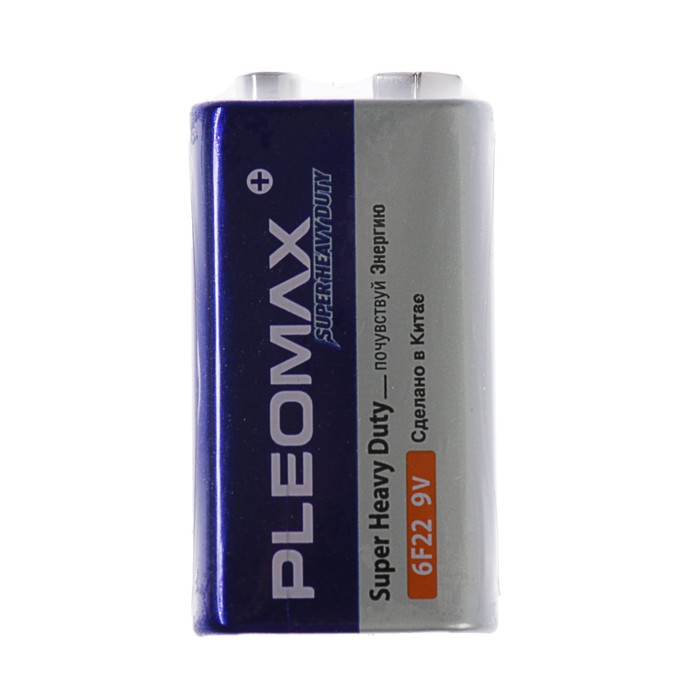 Pleomax Super Heavy Duty, 6f22-1s, 9В тұз батарейкасы, Crohn, Spike, 1 дана 