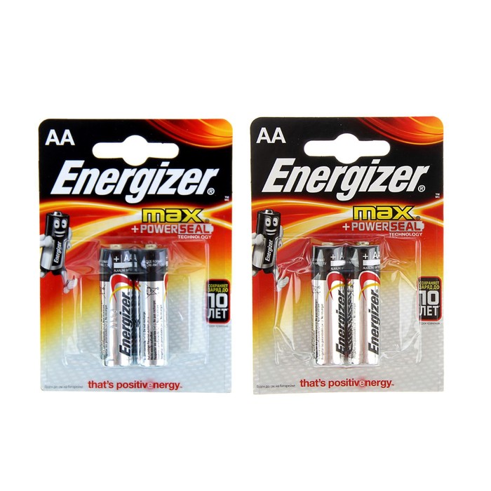 Energizer Max +PowerSeal, AA, LR6-2BL, 1.5 В алкалин батарейкасы, блистер, 2 дана 