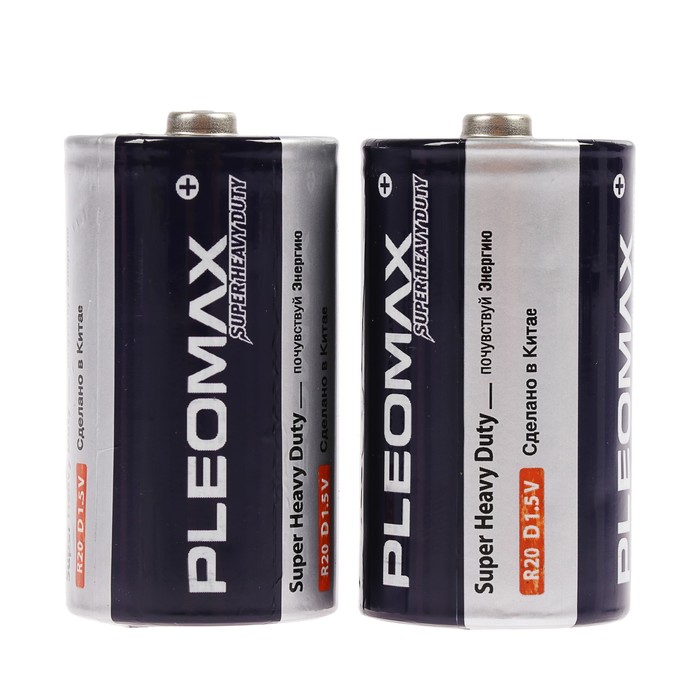 Pleomax Super Heavy Duty, D, R20-2s, 1.5 В тұз батарейкасы, дәнекерлеу, 2 дана 