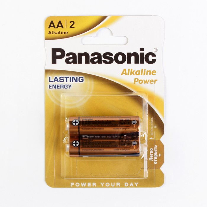 Panasonic Alkaline Power, AA, LR6-2BL, 1.5 в алкалин батарейкасы, блистер, 2 дана 