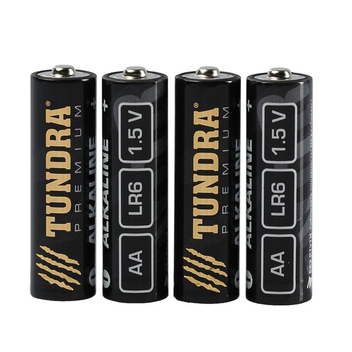 Батарейка алкалиновая TUNDRA, AA, LR6, блистер, 10 шт 