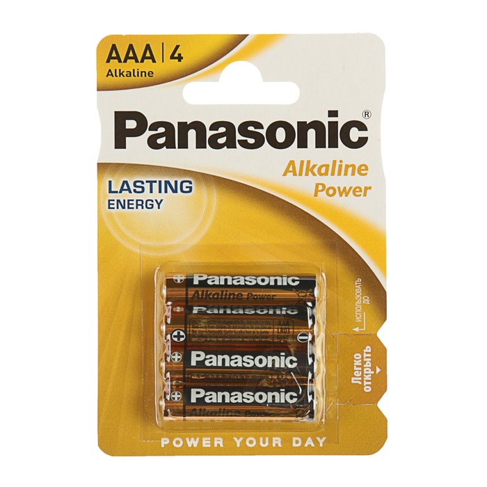 Panasonic Alkaline Power, AAA, LR03-4bl, 1.5 В алкалин батарейкасы, блистер, 4 дана 