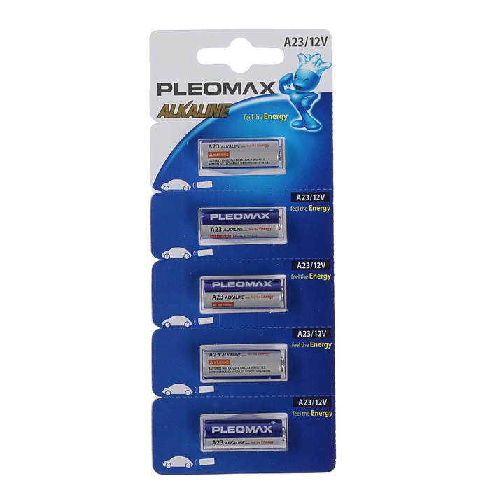 Pleomax, A23 (MN21) - 5BL, 12В, блистер, 5 дана алкалин батарейкасы 