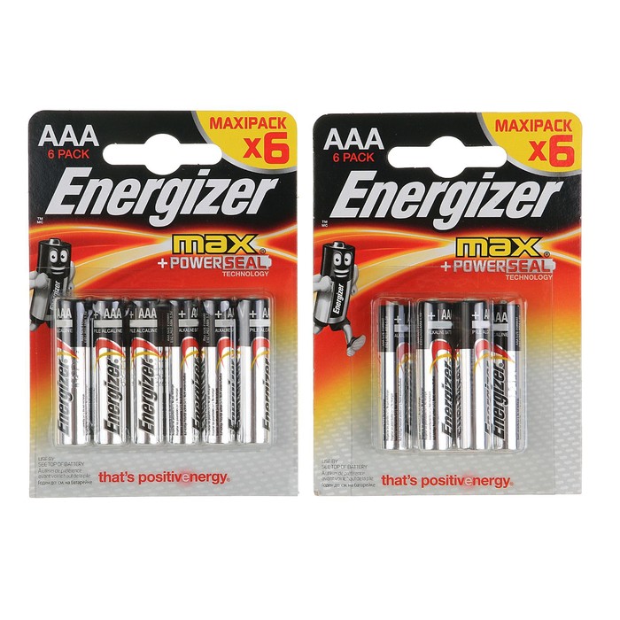 Energizer Max +PowerSeal, AAA, LR03-6bl, 1.5 V, блистер, 6 дана алкалин батарейкасы 