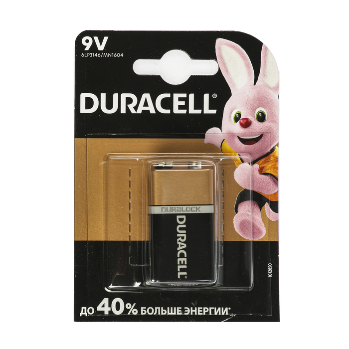 Duracell Basic, 6lr61 (6LF22, MN1604)-1BL, 9В, крон, блистер, 1 дана алкалин батарейкасы 