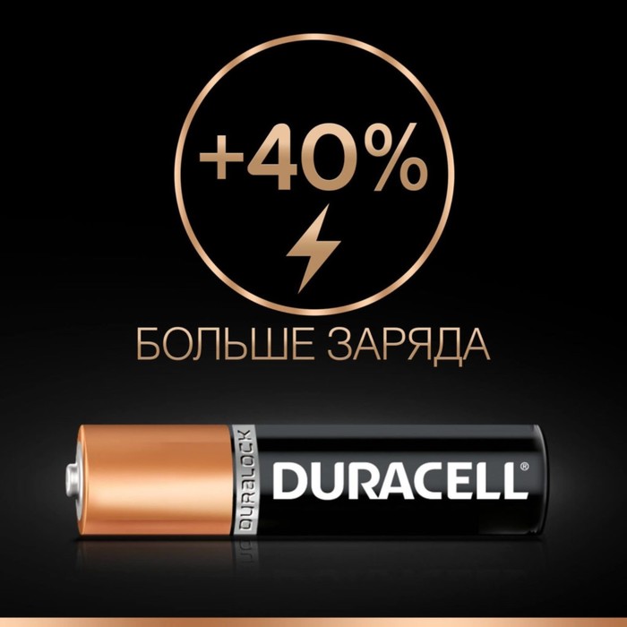 Батарейка алкалиновая Duracell Basic, AAA, LR03-6BL, 1.5В, блистер, 6 шт. 