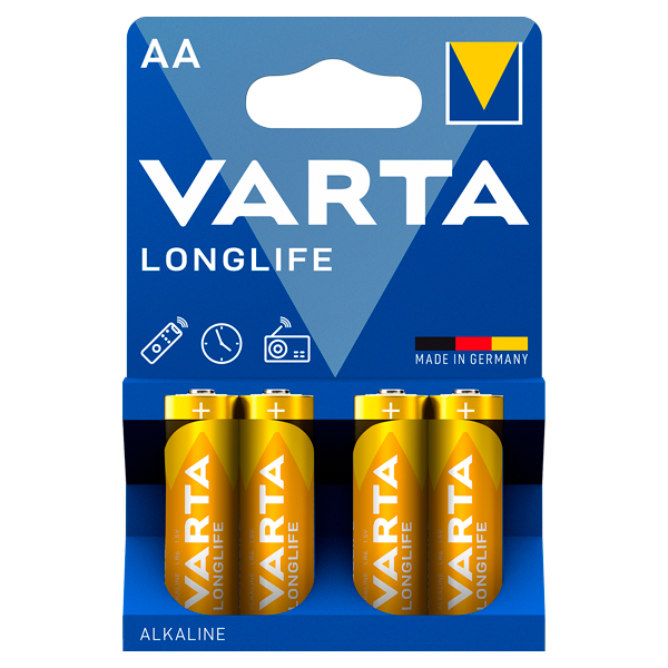 Батарейки Varta Longlife Extra Mignon1.5V-LR06/AA