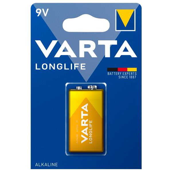 Батарейки Varta Longlife Extra E-Blok 9V-6LR61