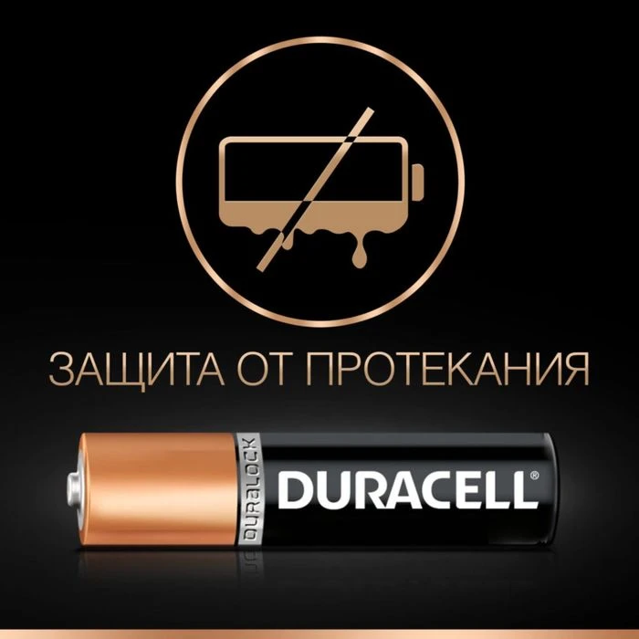 Батарейка алкалиновая Duracell Basic, AAA, LR03-18BL, 1.5В, блистер, 18 шт.  - фото 5