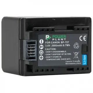 Аккумулятор PowerPlant Canon BP-727 Chip 2685mAh DV00DV1386