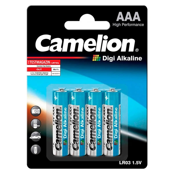 CAMELION батарейкасы Digi Alkaline (LR03-BP4DG)