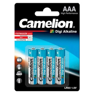 CAMELION батарейкасы Digi Alkaline (LR03-BP4DG)