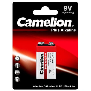 Батарейка CAMELION Plus Alkaline 6LR61-BP1 E-Block Plus Alkaline 1шт (6LR61-BP1)