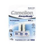Аккумулятор CAMELION AlwaysReady Rechargeable Ni-MH NH-AAA900ARBP2 2 шт. в блистере NH-AAA900ARBP2 - фото 2