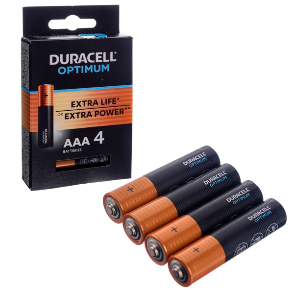 Батарейки Duracell Optimum AAA 4BKP CEE