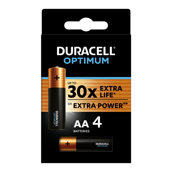 Батарейки Duracell Optimum AA 4BKP CEE