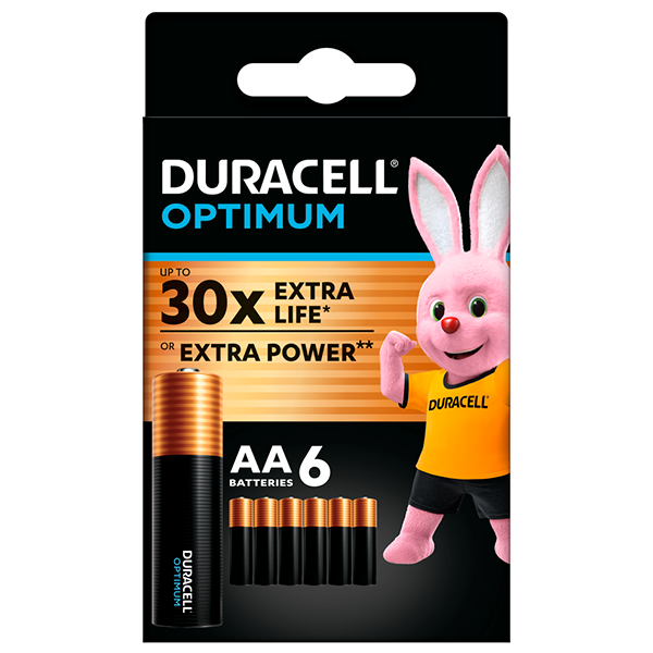 Батарейки Duracell Optimum AA 6BKP CEE