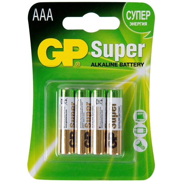 Батарейка GP Super 24A CR4 (ААА) блистер 4 шт - фото 3