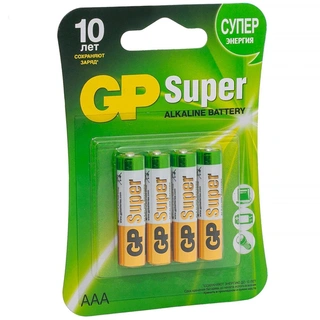 Батарейка GP Super 24A CR4 (ААА) блистер 4 шт