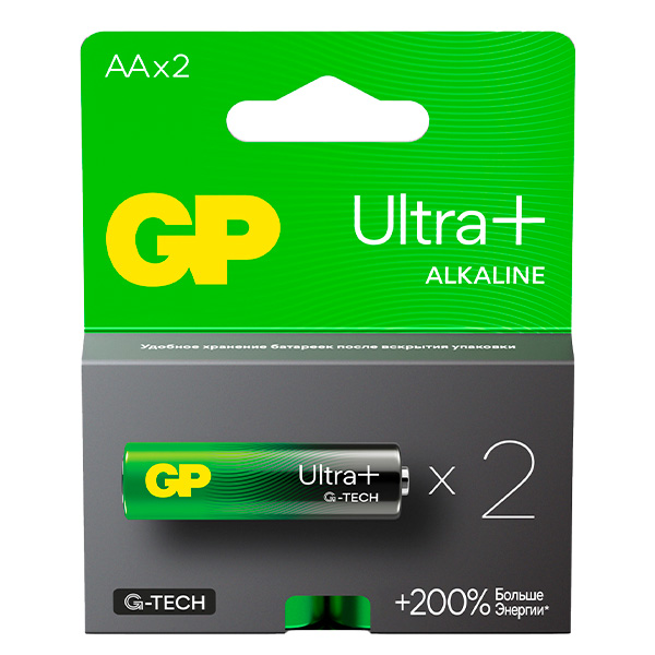Батарейка GP Ultra Plus 15AUP-CR2(АА) блистер 2шт
