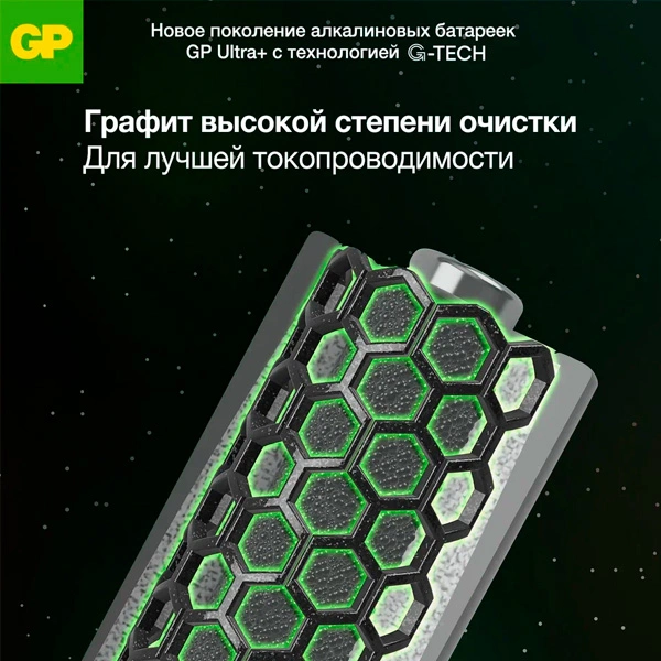 Батарейка GP Ultra Plus 24AUPNEW-CR4 (ААА) блистер 4шт - фото 7