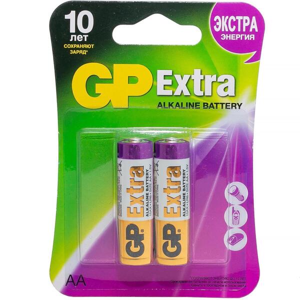 Батарейка GP Exltra 15AX-2CR2(АА) 2 шт