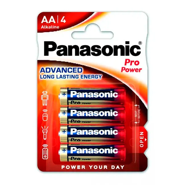 Батарейка щелочная Panasonic Pro Power AA/4B