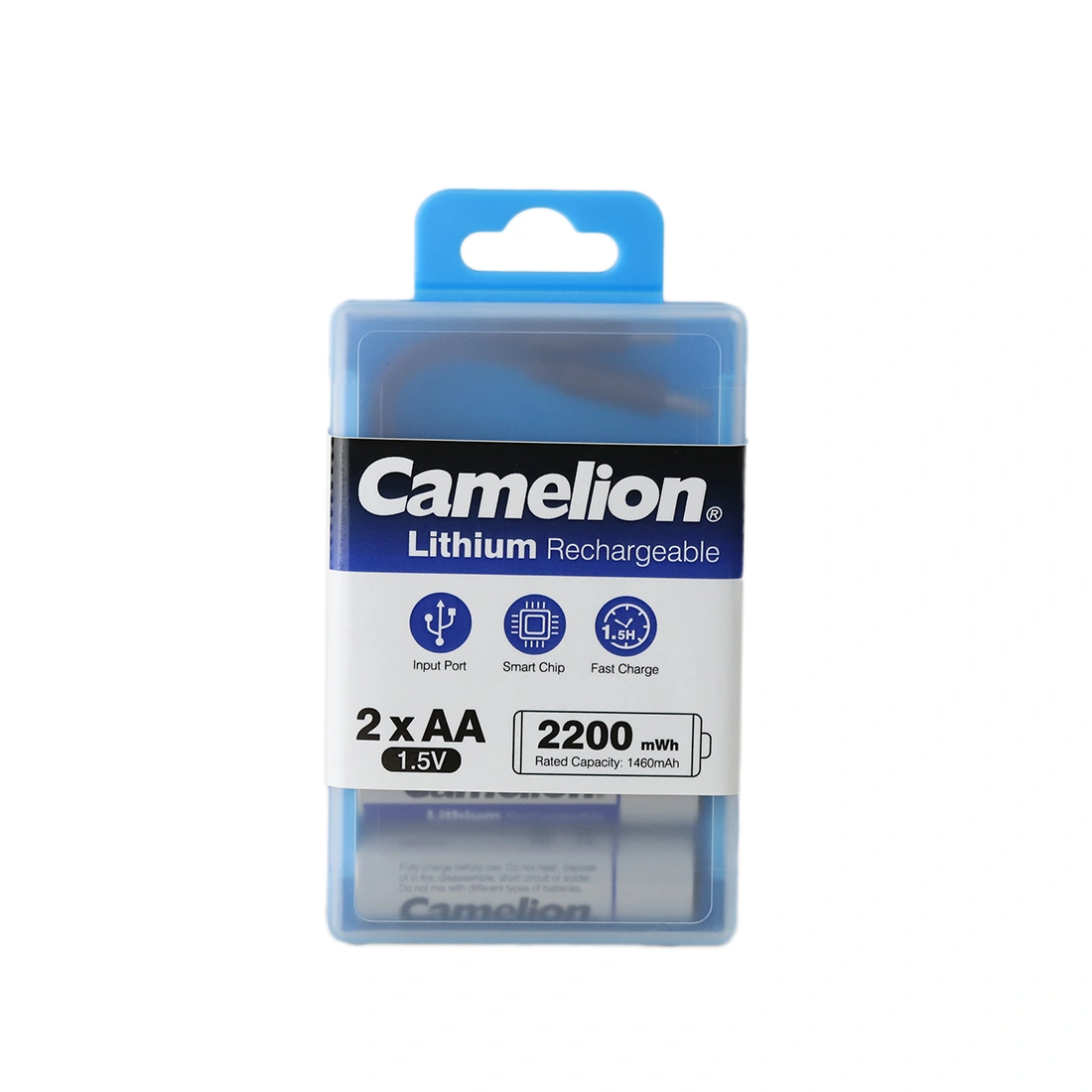Аккумулятор CAMELION Lithium UB-AA2200-PBH2 2шт (перезаряжаемые от USB) UB-AA2200-PBH2
