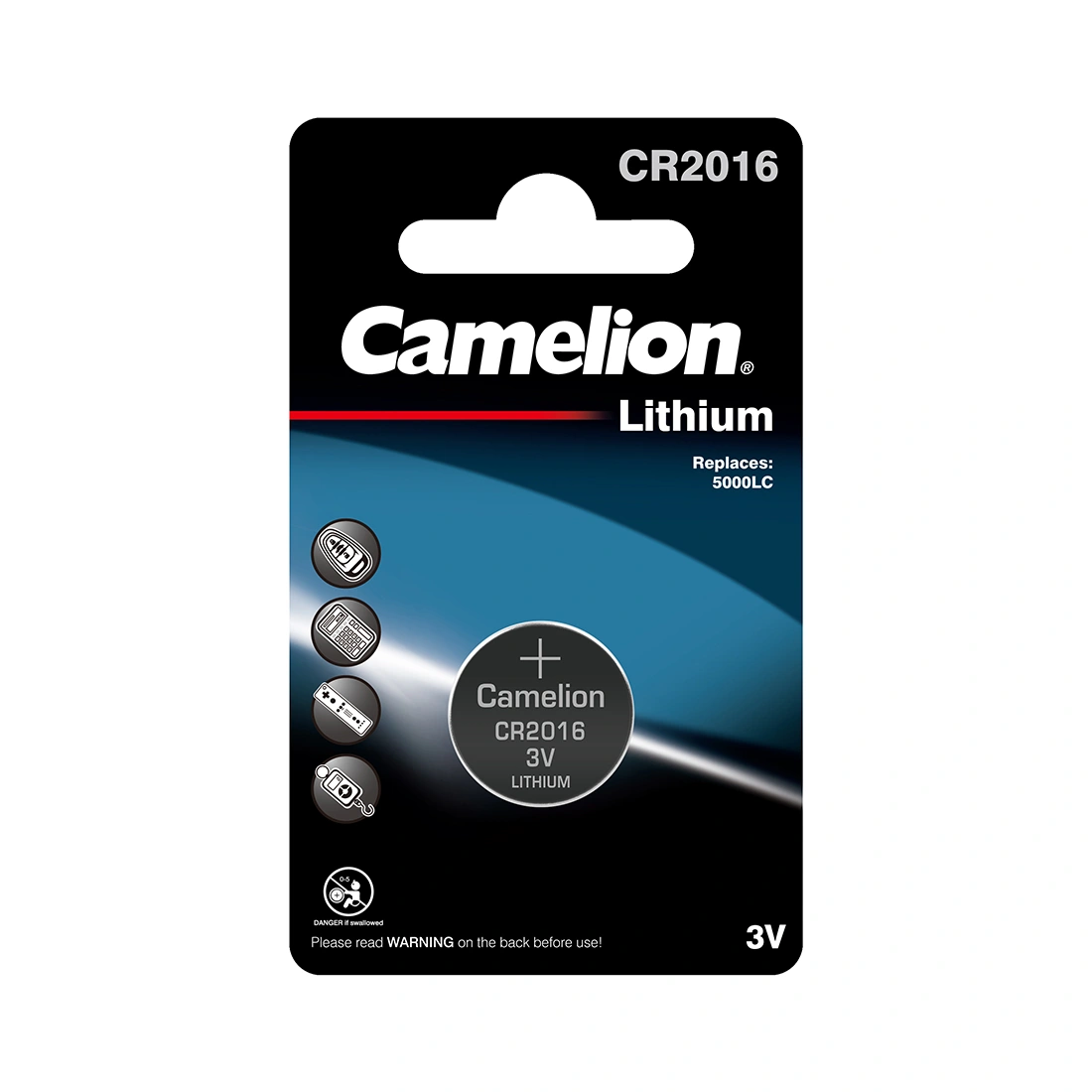 Батарейка CAMELION Lithium CR2016-BP1 
