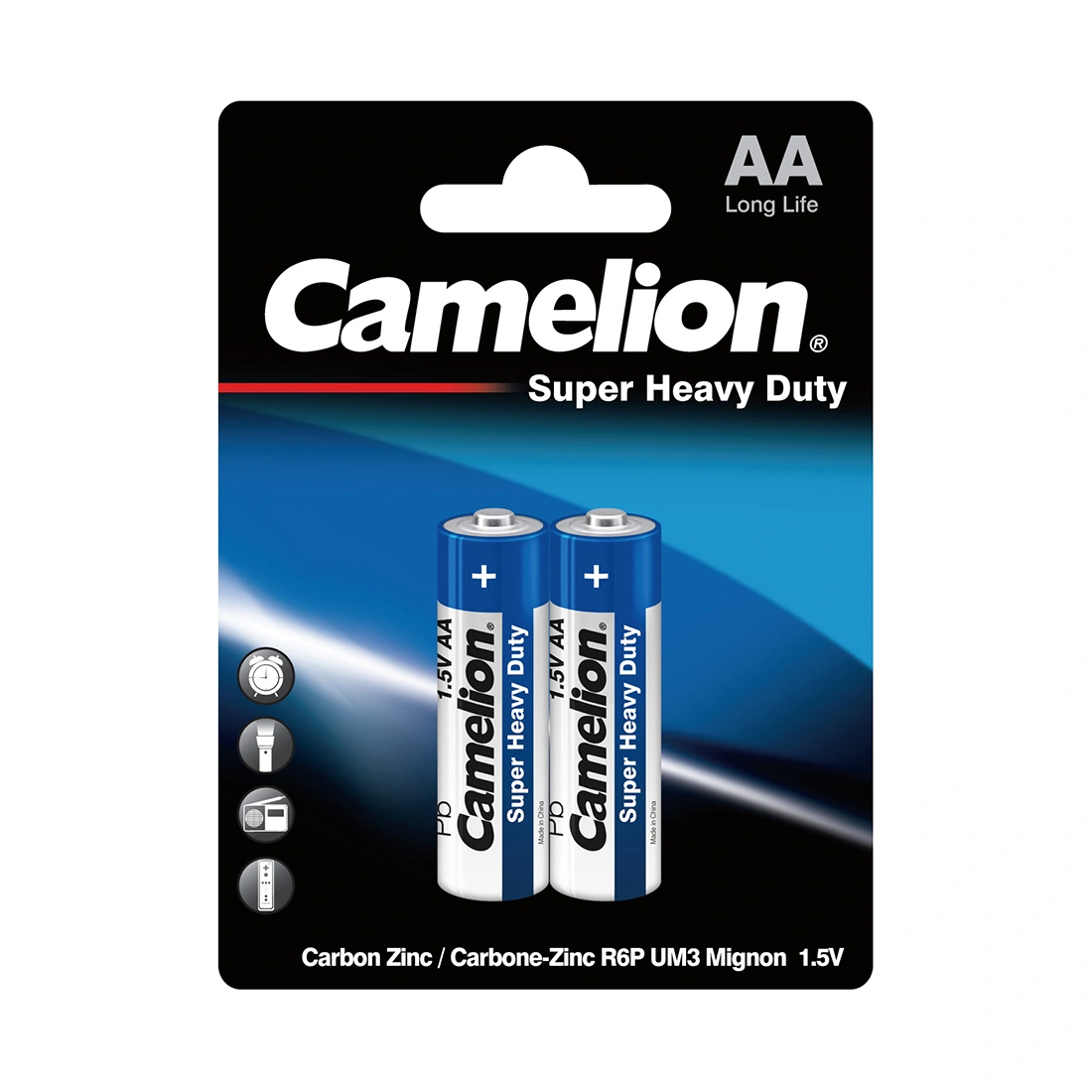 Батарейка CAMELION Super Heavy Duty R6P-BP2B 2 шт. в блистере R6P-BP2B