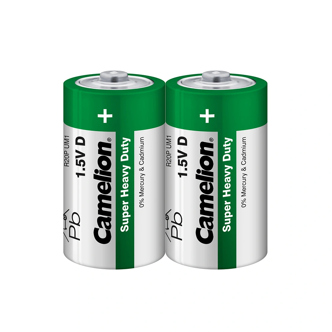 Батарейка CAMELION Super Heavy Duty R20P-SP2G 2 шт. в плёнке R20P-SP2G