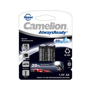 Аккумулятор CAMELION AlwaysReady "Hyper" Rechargeable Ni-MH NH-AA2000HPBP2 2 шт. в блистере NH-AA2000HPBP2