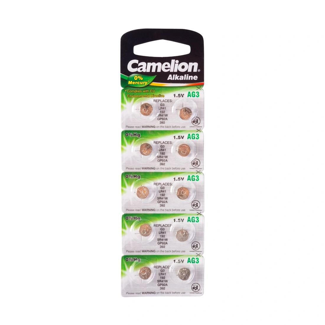 Батарейка CAMELION Alkaline AG3-BP10(0%Hg) 10 шт. в блистере AG3-BP10(0%Hg)