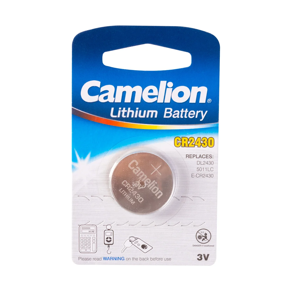 Батарейка CAMELION Lithium CR2430-BP1 CR2430-BP1