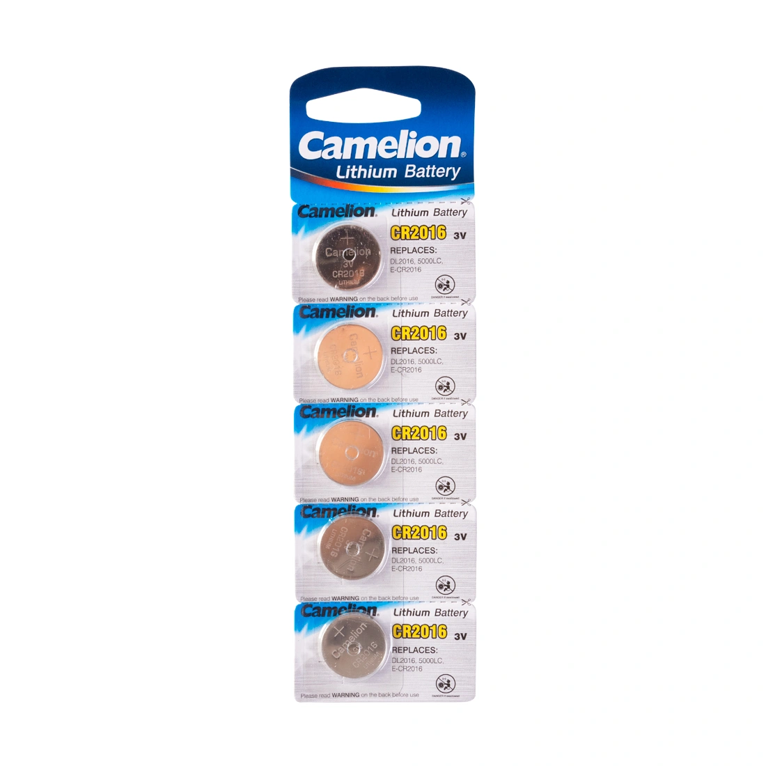 Батарейка CAMELION Lithium CR2016-BP5 5 шт. в блистере CR2016-BP5