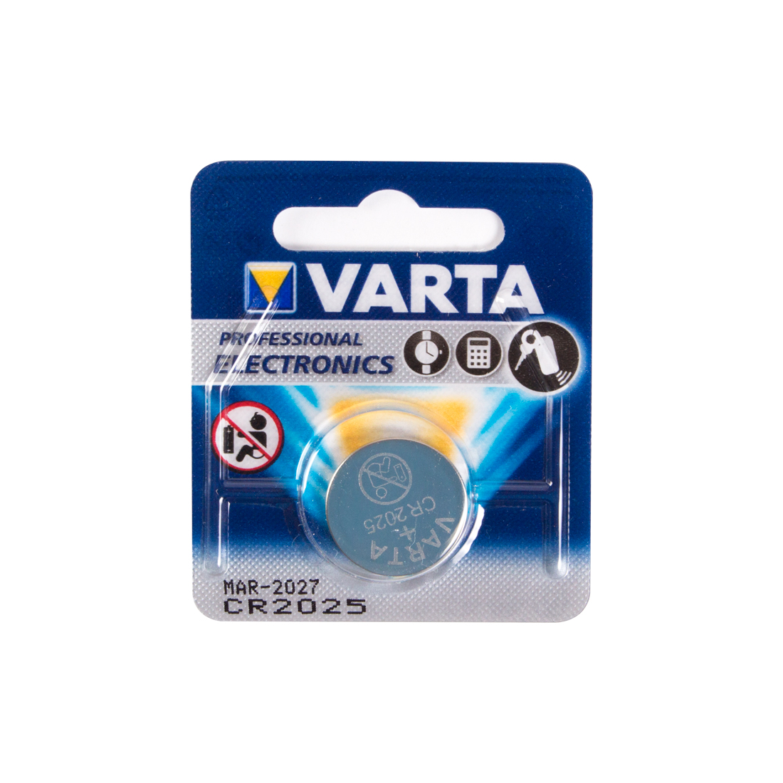 Батарейка VARTA Lithium CR2025 3V (1 шт) 