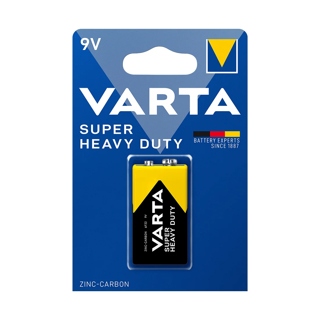 Батарейка VARTA Superlife (Super Heavy Duty) E-Block 9V - 6F22P 1 шт. в блистере 