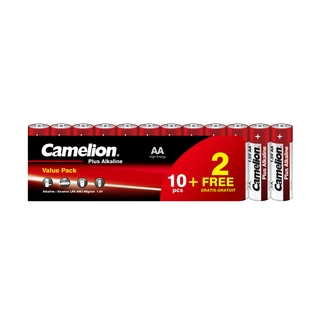 Батарейка CAMELION Plus Alkaline LR6-SP10+2 12 шт. в плёнке LR6-SP10+2