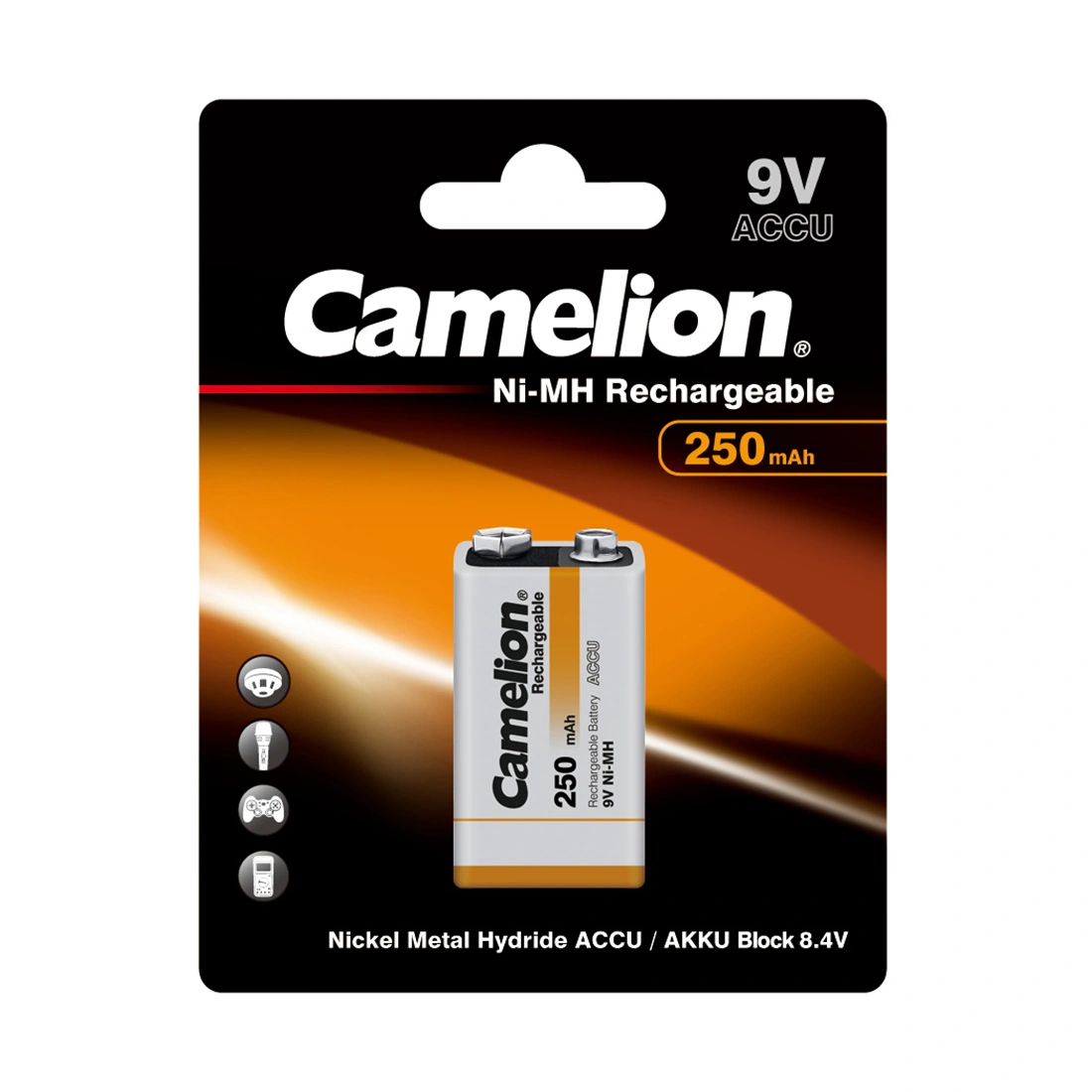 Аккумулятор CAMELION Rechargeable Ni-MH NH-9V250BP1  - фото 2