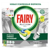 Средство для мытья посуды в капсулах Fairy Platinum Все в 1 27 шт