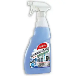 Средство для мытья стекол, пластика и зеркал UNICUM Professional