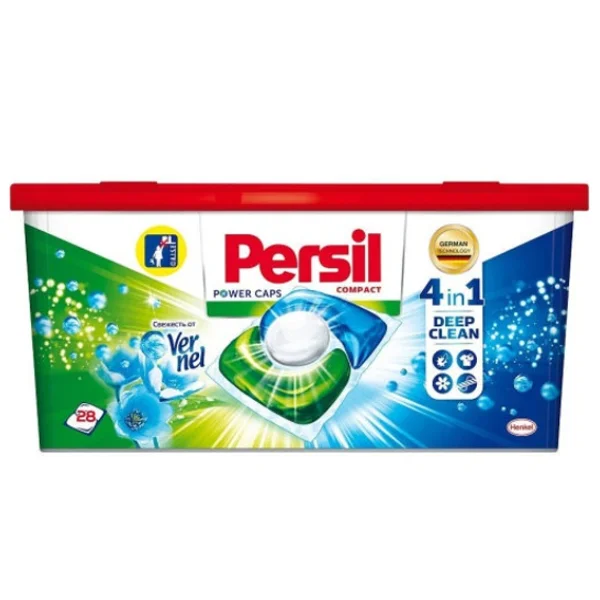 Капсулы для стирки Persil Power Caps Свежесть от Vernel 4в1 28 шт