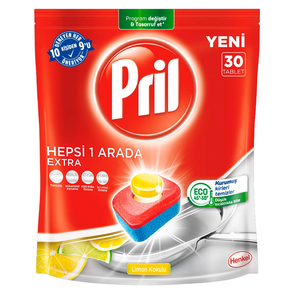 Средство для посудомоечных машин Pril Все-в-1 Экстра 30 таблеток
