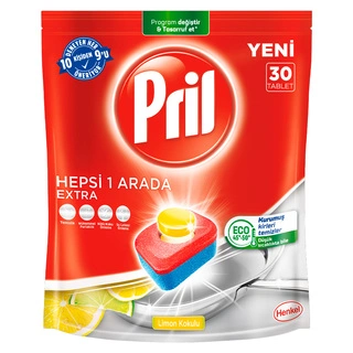 Средство для посудомоечных машин Pril Все-в-1 Экстра 30 таблеток