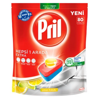 Средство для посудомоечных машин Pril Все-в-1 Экстра 80 таблеток