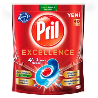 Средство для посудомоечных машин Pril Экселленс 4в1 40 капсул