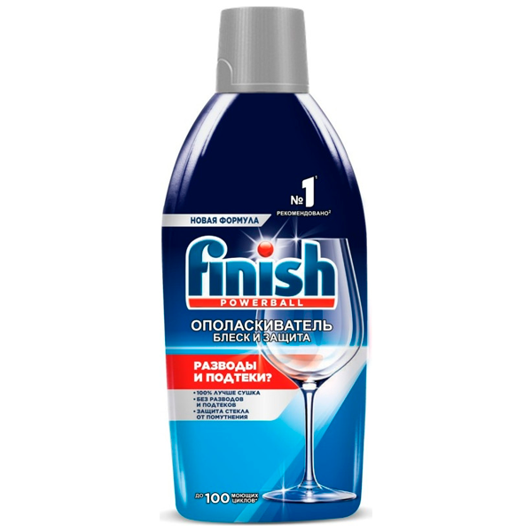 Ополаскиватель Finish для посуды в пмм Блеск и Защита 450 мл