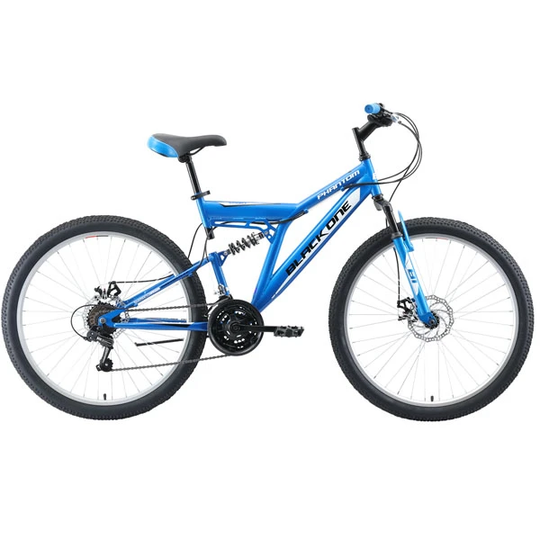 Велосипед Black One Phantom FS 26 D 20" (Голубой)